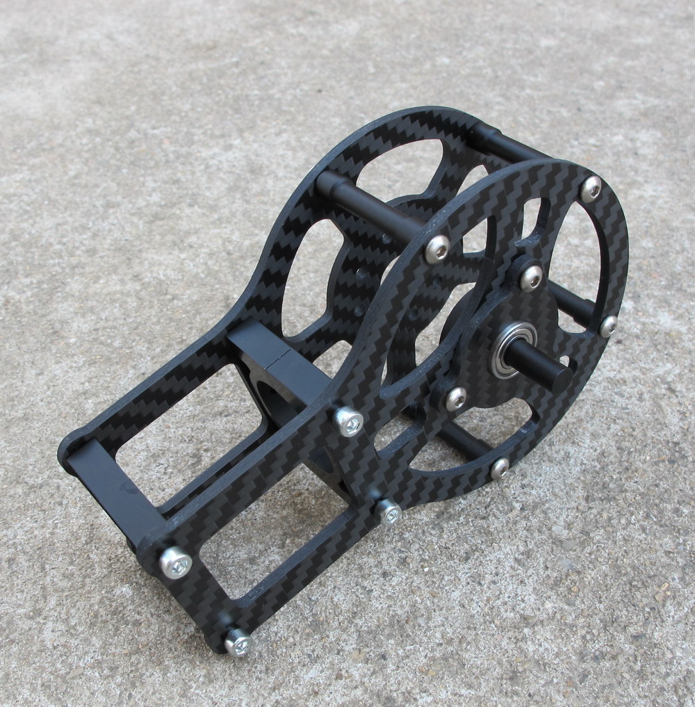 Carbon Fiber motor cage 4mm X Axis For iPower GBM5208 - Click Image to Close